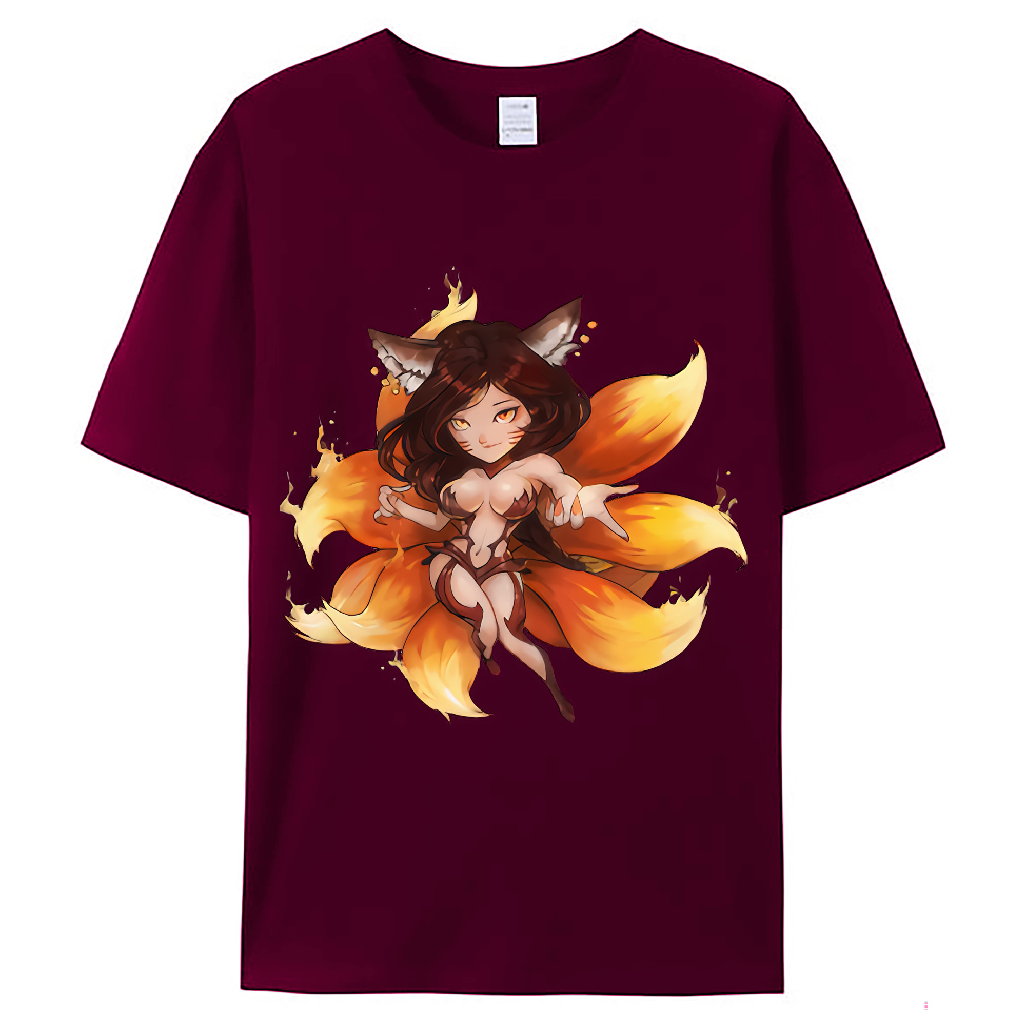 （画像用） リーグ・オブ・レジェンド League of Legends LOL レディースカジュアルプリントTシャツ（綿100％）